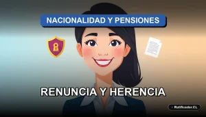 Guía legal sobre cómo afecta renunciar a la nacionalidad chilena a tus pensiones y herencia. Asesoría profesional.