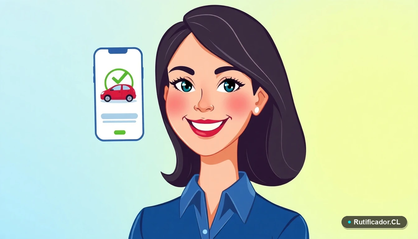 Mujer verifica pago SOAP online en smartphone de forma segura